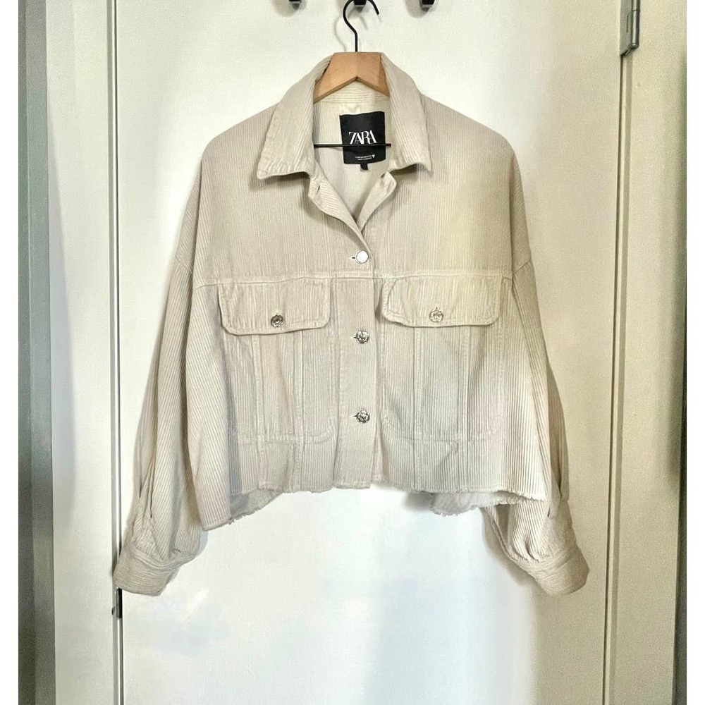 Zara Beige Corduroy Jacket